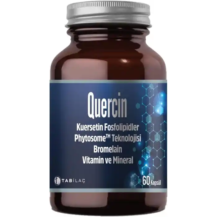 Tab İlaç Quertecin Fitozomal Kuersetin Bromelain 60 Kapsül