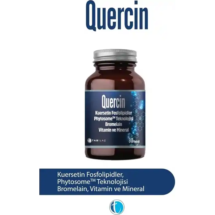 Tab İlaç Quertecin Fitozomal Kuersetin Bromelain 60 Kapsül