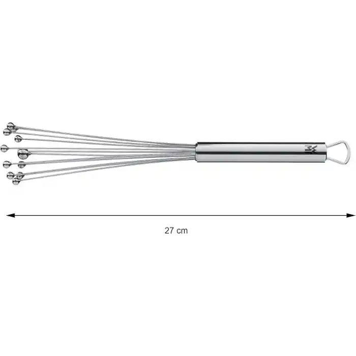 WMF Profi Plus Bilyeli Çırpma Teli, 27 cm, Cromargan® Yüksek Kaliteli Yarı Mat Paslanmaz Çelik, Paslanmaz Çelik Bilyeli Çırpıcı