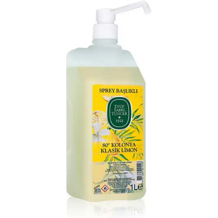 Eyüp Sabri Tuncer Sprey Başlıklı Klasik Limon Kolonyasi (1 Lt)