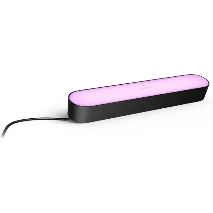 Philips Hue Play Pack Ambiance Beyaz ve Renkli, Siyah, 2.6.6W Temel Paket Kiti, Alexa, Google Assistant ve Apple Homekit ile çalışır - 25.000 Saat Ampul Kullanım Ömrü