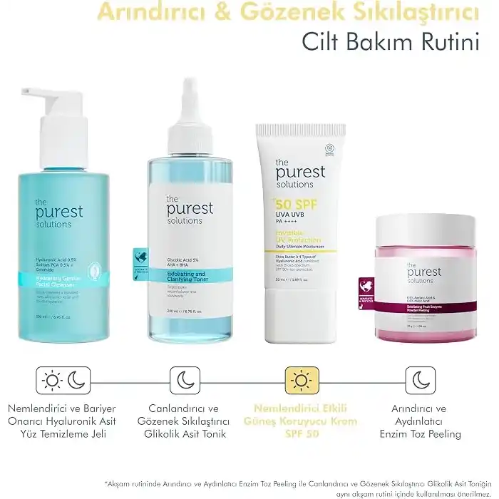 The Purest Solutions, Yüksek Koruma ve Nemlendirici Etkili Güneş Koruyucu Krem SPF 50, 50 ml