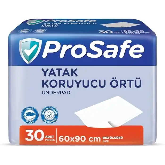 Prosafe Yatak Koruyucu Örtü 60x90cm 30 Adet