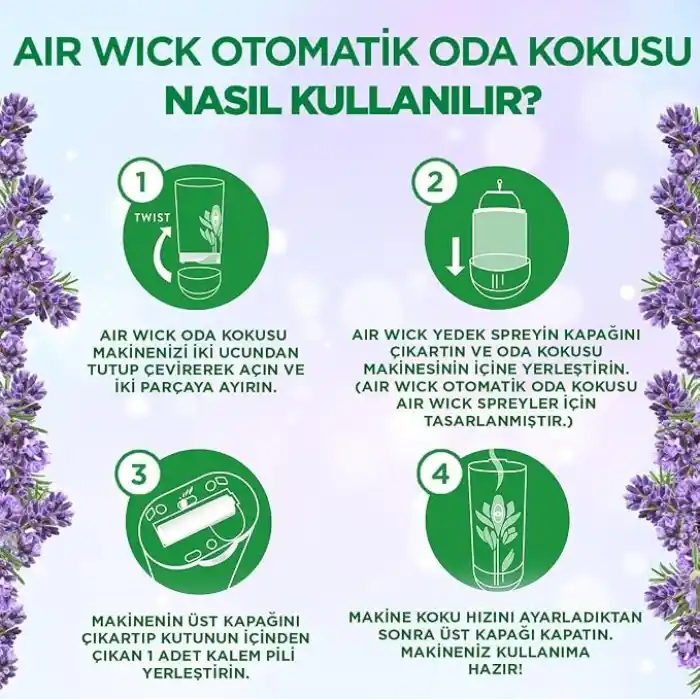 Air Wick Freshmatic Otomatik Sprey & Lavanta Yedek Sprey Oda Kokusu Kiti
