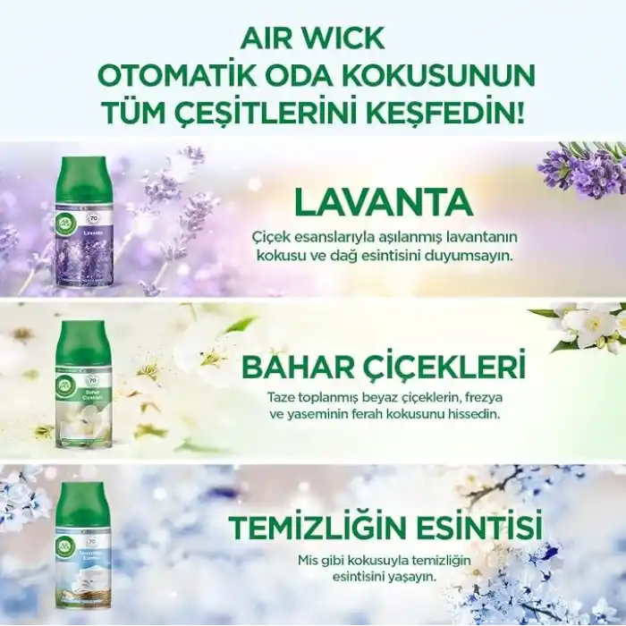 Air Wick Freshmatic Otomatik Sprey & Lavanta Yedek Sprey Oda Kokusu Kiti