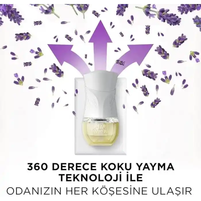 Air Wick Elektrikli Oda Kokusu Esansiyel Yağlar Cihaz + Yedek Şişe Lavanta