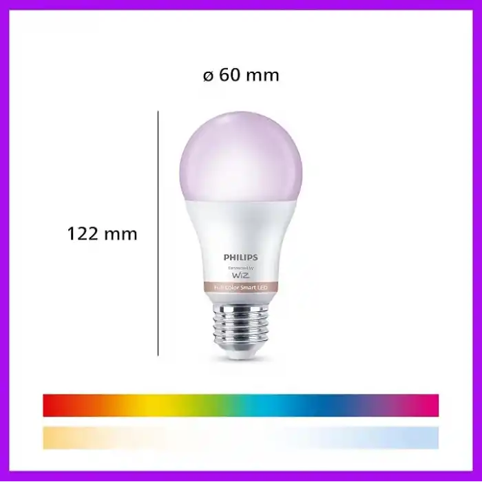 Philips Smart Lighting LED Ampul A60 E27 100W Eşdeğer RGB - Google Home, Alexa, HomeKit ve Matter uyumlu