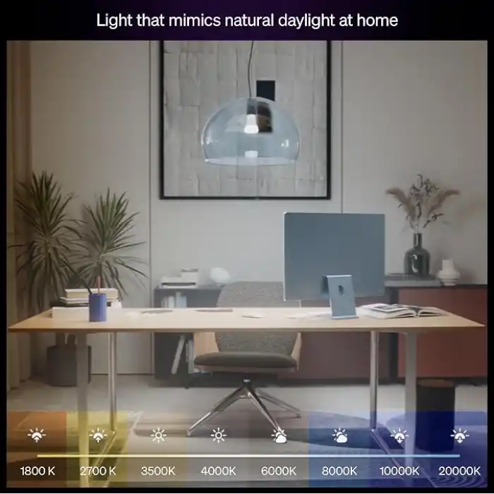 Philips Hue LED A67 lamba, beyaz ve renkli ambiyans, E27 duy, 11,8 W, tam spektrumlu ışık 1000 K-20000 K, 1600 lümen, kısılabilir, Alexa, Google Assistant ve Apple Home ile uyumlu, tekli paket