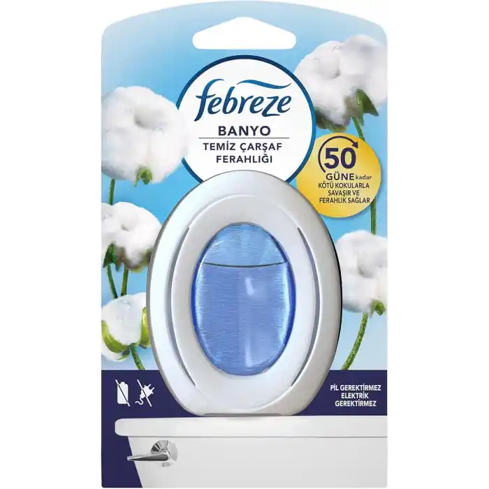 Febreze Hava Ferahlatıcı Banyo Oda Kokusu Temiz Çarşaf Ferahlığı
