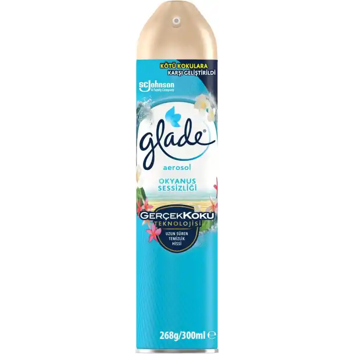 Glade Aerosol Oda Kokusu Okyanus Sessizliği 300 ml, Anında Ferahlık