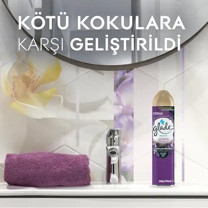 Glade Aerosol Lavanta Ferahlığı Oda Kokusu 300 mL (1 x 300 mL)
