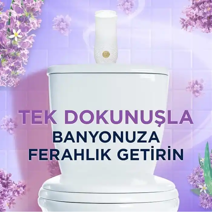 Glade Banyo Lavanta Ferahlığı Hava Tazeleyici 10 mL & Otomatik Sprey Cihazı
