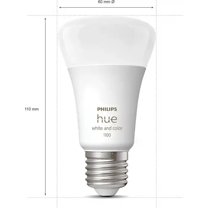 Philips HueWCA 9-75W Renkli Akıllı Ampul E27 Bluetooth Özellikli - 25.000 Saat Ampul Kullanım Ömrü