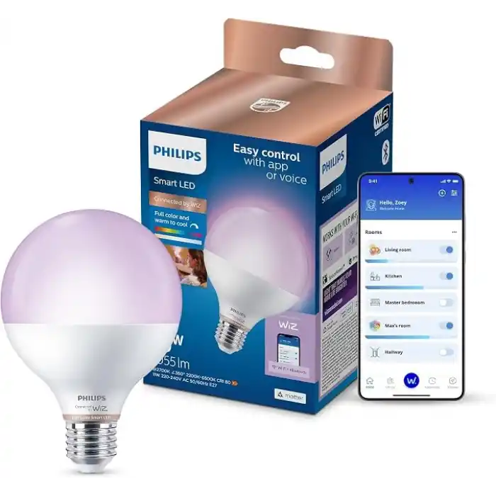 Philips WFB 75W G95 E27 822-65 RGB 1PF/6 LED ampul