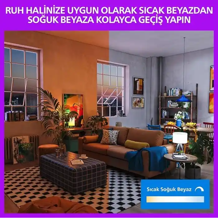 Philips WFB 75W G95 E27 822-65 RGB 1PF/6 LED ampul