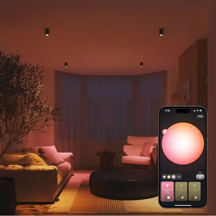 Philips Hue Essential 4.7W GU10 345 Lumen Renkli Akıllı Spot Ampul (2li Ekopaket) - 15.000 Saat Ampul Kullanım Ömrü