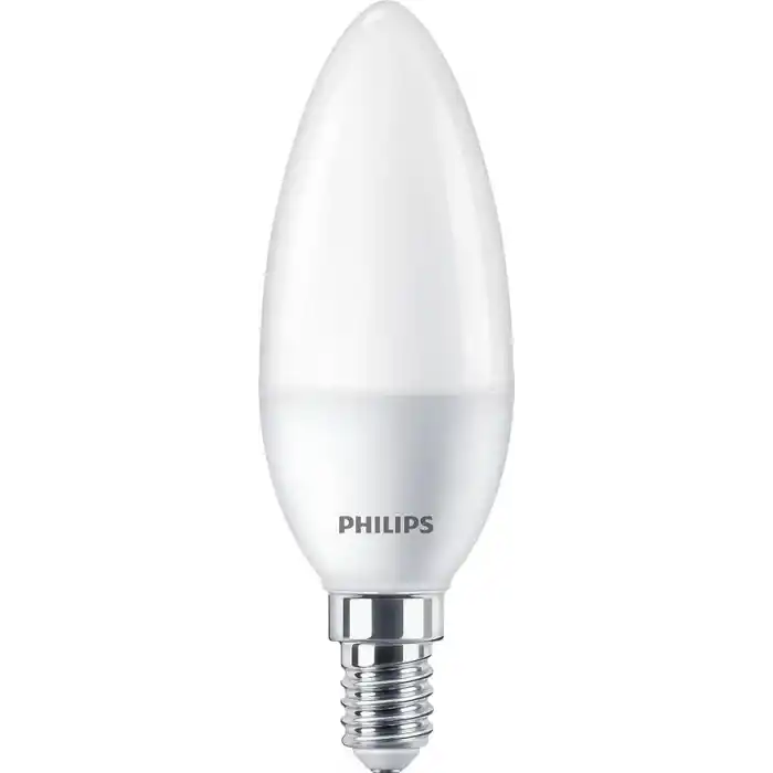 Philips LED 60W B38 E14 Mum Tipi Sarı Işık Dim Edilmez Ampul Tekli Paket