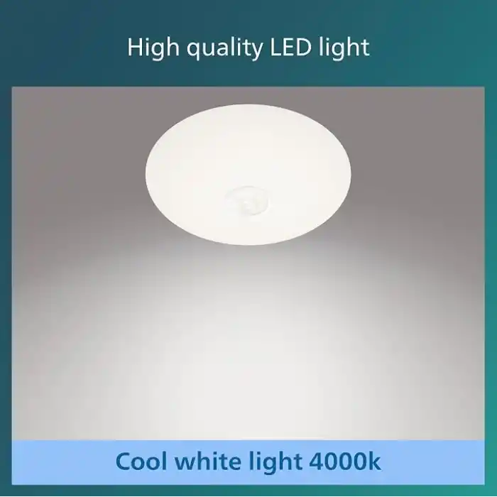 Philips Mauve Hareket Sensörlü Yuvarlak Tavan Lambası 6W 4000K Gün Işığı
