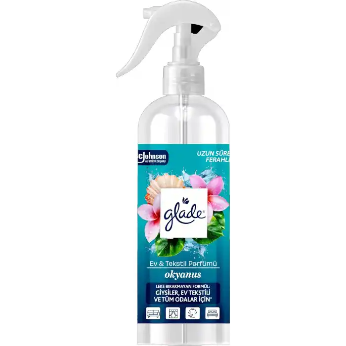 Glade Ev ve Tekstil Spreyi Okyanus 450 ml, Leke Bırakmaz