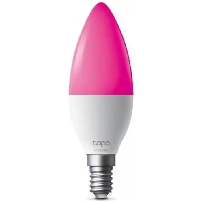 TP-Link Tapo L430C | Çok Renkli Akıllı Mum Ampul | 16 Milyon Renk ve Ayarlanabilir Beyaz | Müzik Senkronizasyonu |%1 Ultra Düşük Parlaklık | Wi-Fi Akıllı Aydınlatma | Enerji İzleme | Hub Gerekmez