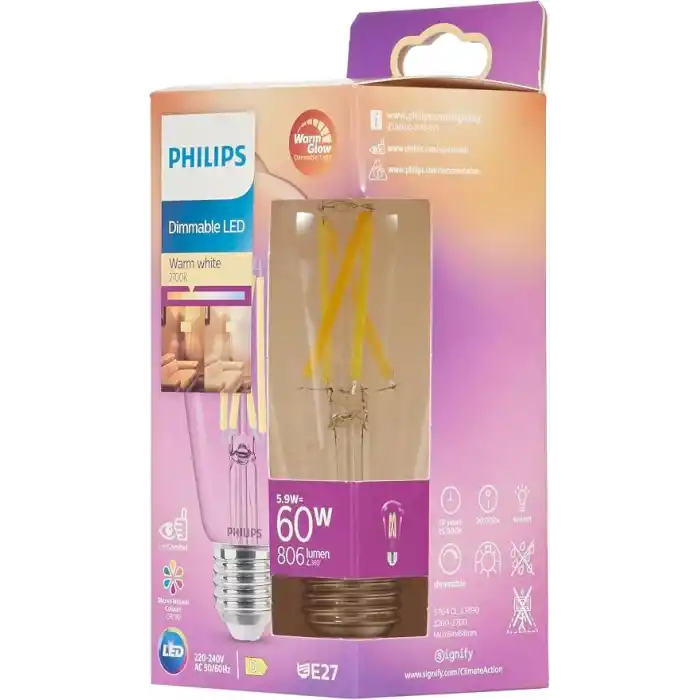 Philips LED Classic 60W ST64 E27 Kısılabilir Filament Ampul WGD90