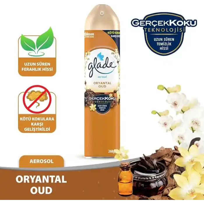 Glade Aerosol Oryantal Oud Oda Kokusu 300 mL (1 x 300 mL)