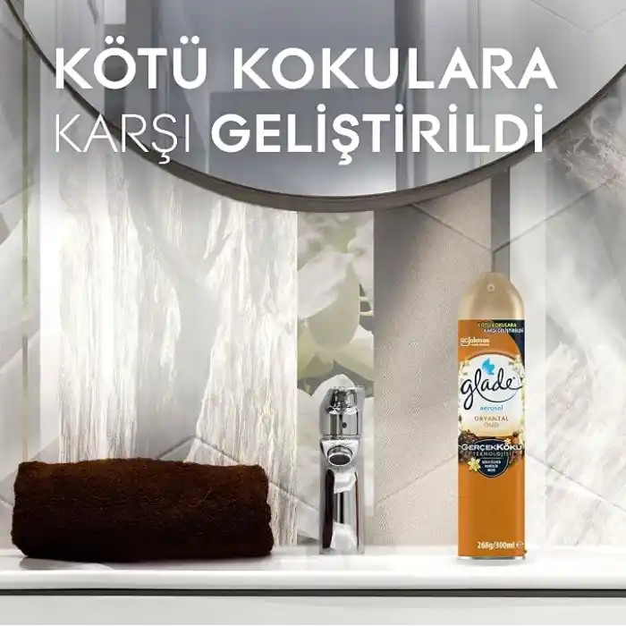Glade Aerosol Oryantal Oud Oda Kokusu 300 mL (1 x 300 mL)