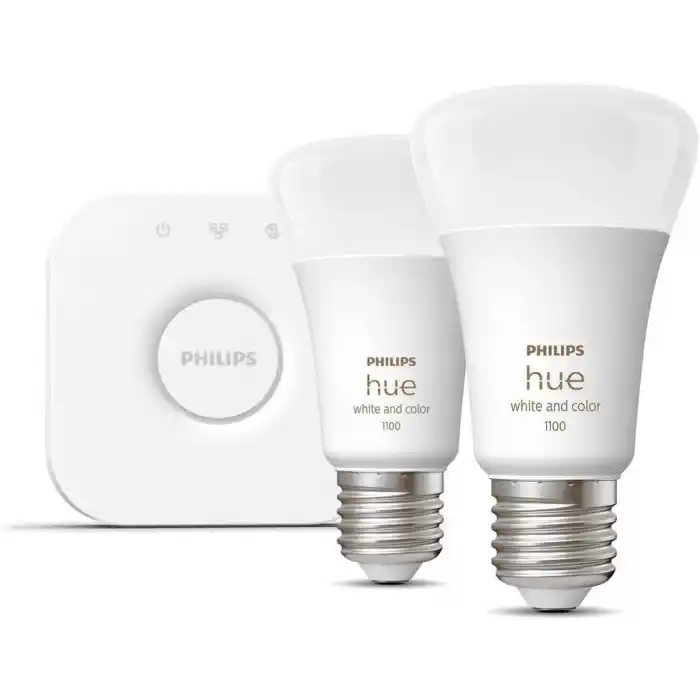 Philips HueWCA 9W E27 Renkli Akıllı Ampul 2li Başlangıç Seti