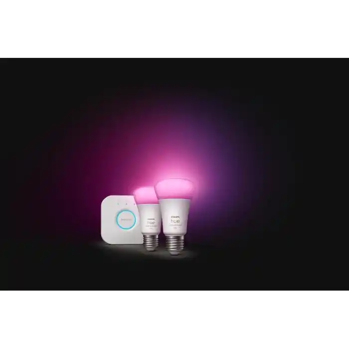Philips HueWCA 9W E27 Renkli Akıllı Ampul 2li Başlangıç Seti