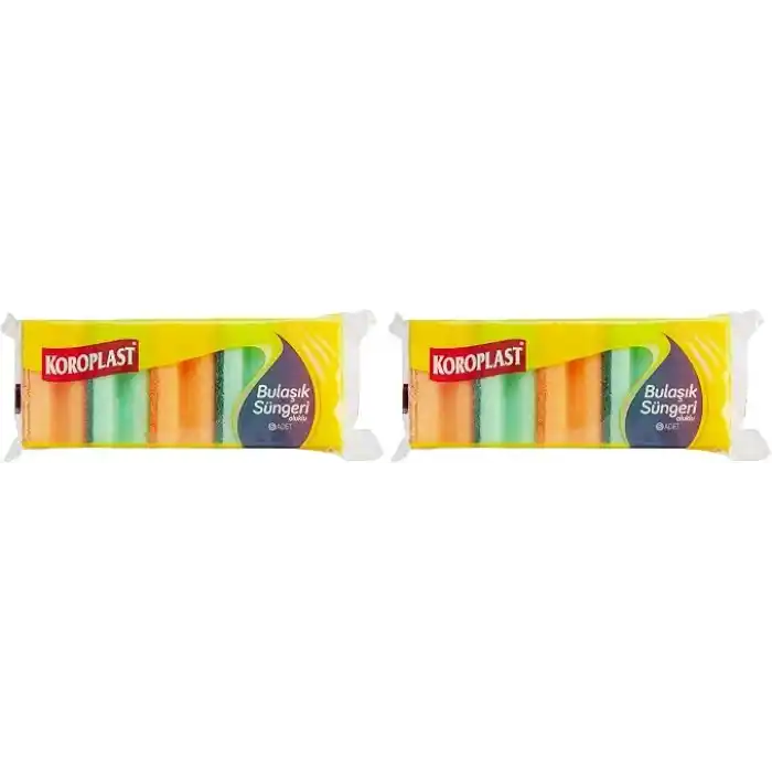 Koroplast Oluklu Bulaşik Süngeri 5li (1 x 5 Adet) 2li paket