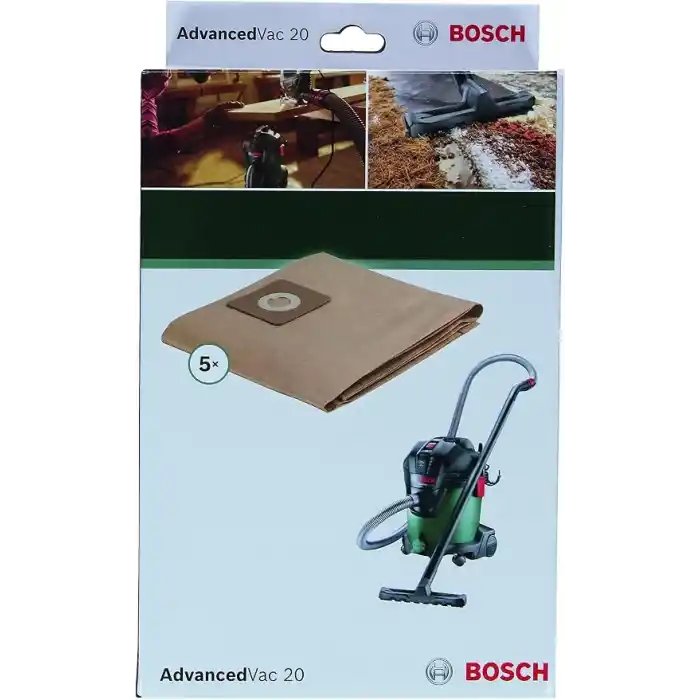 Bosch Professional Accessories Toz Torbası, Gri, 5 Adet