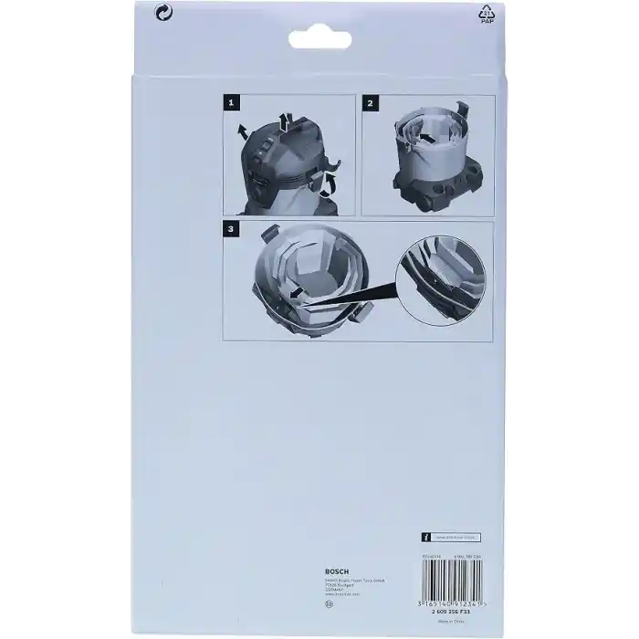 Bosch Professional Accessories Toz Torbası, Gri, 5 Adet