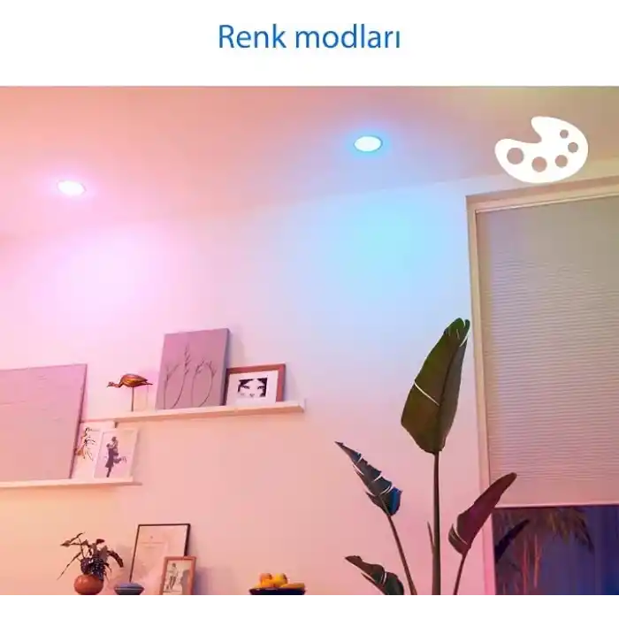 Philips Smart Lighting LED Spot Ampul GU10 Cam 50W Eşdeğer RGB - Google Home, Alexa, HomeKit ve Matter uyumlu