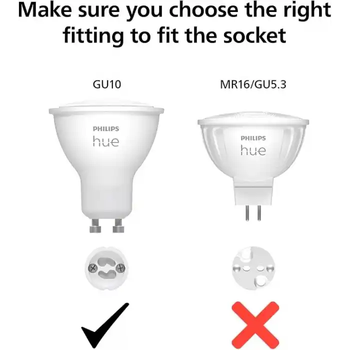 Philips Hue 4.2W Renkli Akıllı Spot Ampul GU10 Bluetooth uyumlu, Alexa, Apple Home ve Google Assistant ile sesli kontrol - 25.000 Saat Ampul Kullanım Ömrü