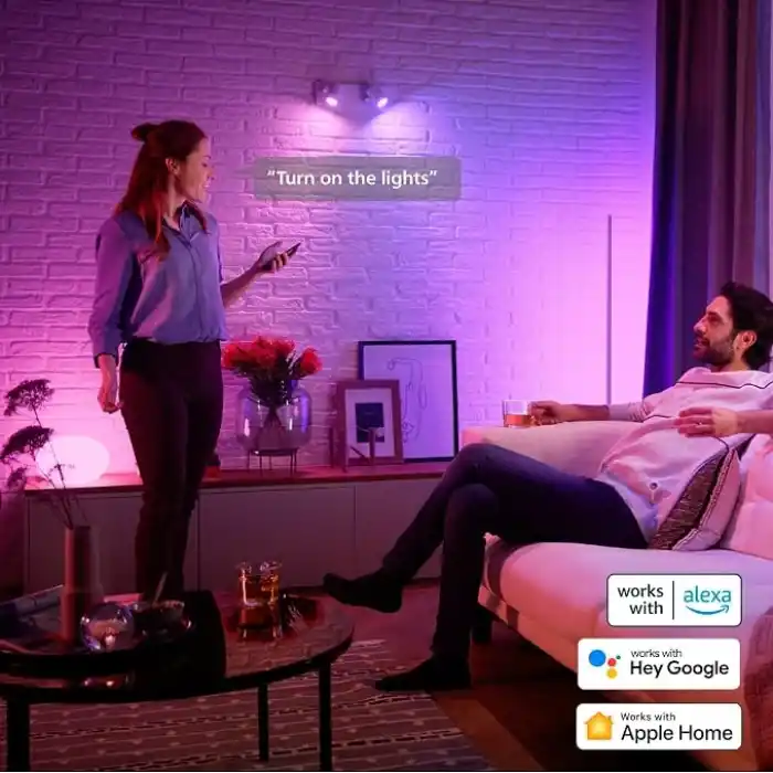 Philips Hue 4.2W Renkli Akıllı Spot Ampul GU10 Bluetooth uyumlu, Alexa, Apple Home ve Google Assistant ile sesli kontrol - 25.000 Saat Ampul Kullanım Ömrü