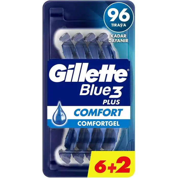 Gillette Blue3 Comfort Kullan At Erkek Tıraş Bıçağı 8 Adet