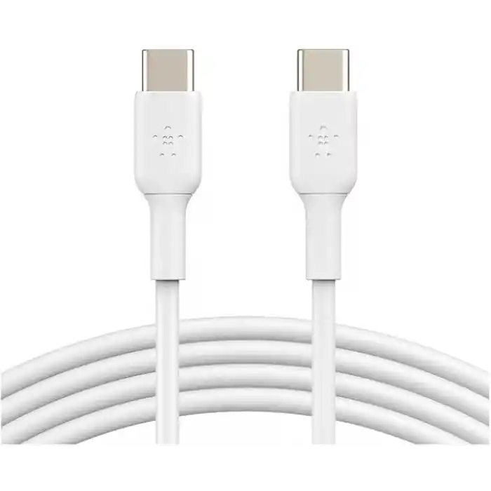 Belkin BoostCharge Kompakt Duvar Şarj Cihazı 30 W, Seyahat Dostu USB-C Power Delivery Hızlı Şarj, iPhone, Samsung Galaxy, iPad, AirPods, Tablet ve Daha Fazlası, USB-C’den USB-C’ye Kablo ile, Beyaz