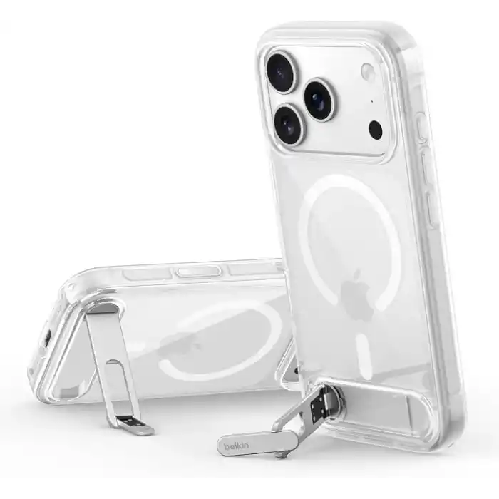 Belkin Dahili Standlı Şeffaf iPhone 18 Pro / 17 Pro Kılıfı