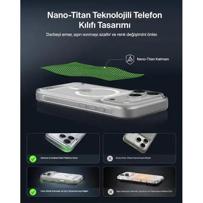 Belkin Dahili Standlı Şeffaf iPhone 18 Pro / 17 Pro Kılıfı