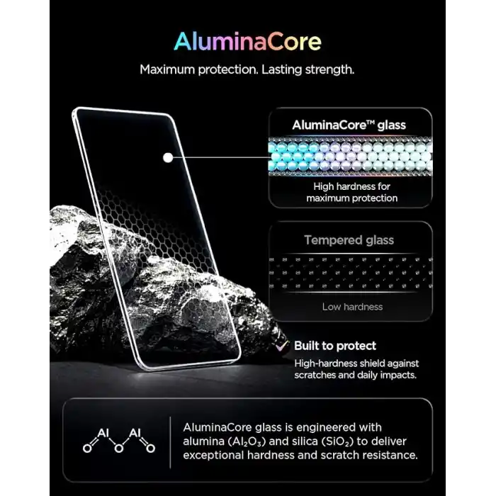 Spigen iPhone Duo ile Uyumlu Hayalet Ekran Koruyucu Cam Kolay Kurulum Glas.tR EZ Fit Pro Privacy (2 Adet) - AGL12009