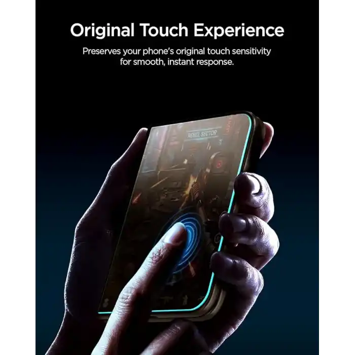 Spigen iPhone Duo ile Uyumlu Hayalet Ekran Koruyucu Cam Kolay Kurulum Glas.tR EZ Fit Pro Privacy (2 Adet) - AGL12009