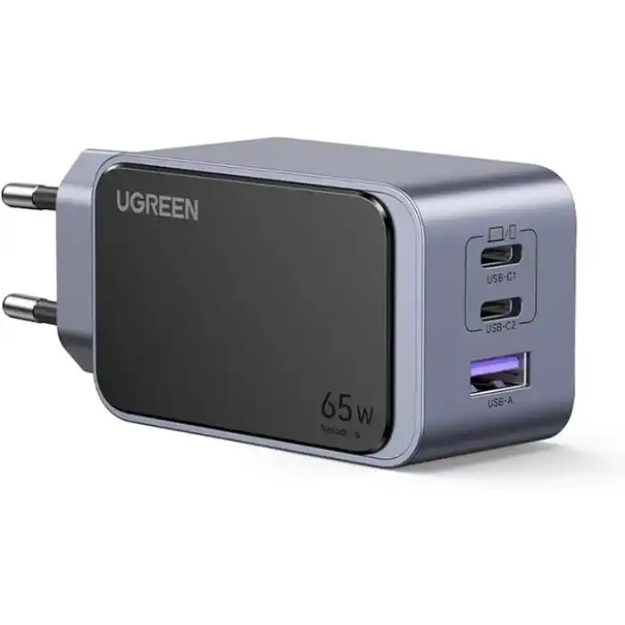 UGREEN Nexode Air 65W 3-Port GaN Fast Charger EU Hızlı Şarj Adaptörü