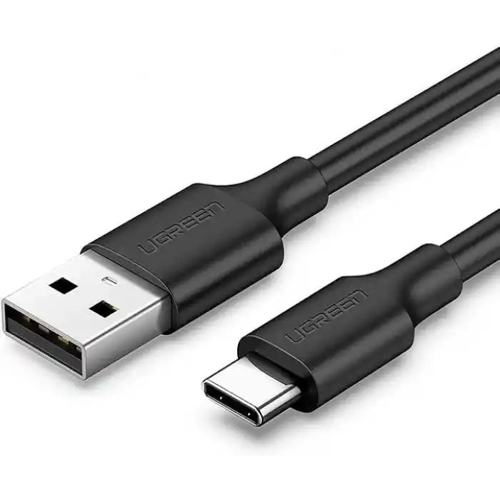 Ugreen USB Type-C Şarj ve Data Kablosu, Siyah, 1.5 Metre