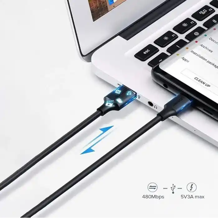 Ugreen USB Type-C Şarj ve Data Kablosu, Siyah, 1.5 Metre