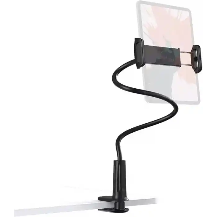 Juo 70 CM Akrobat Esnek Tablet ve Telefon Tutucu Stand Siyah