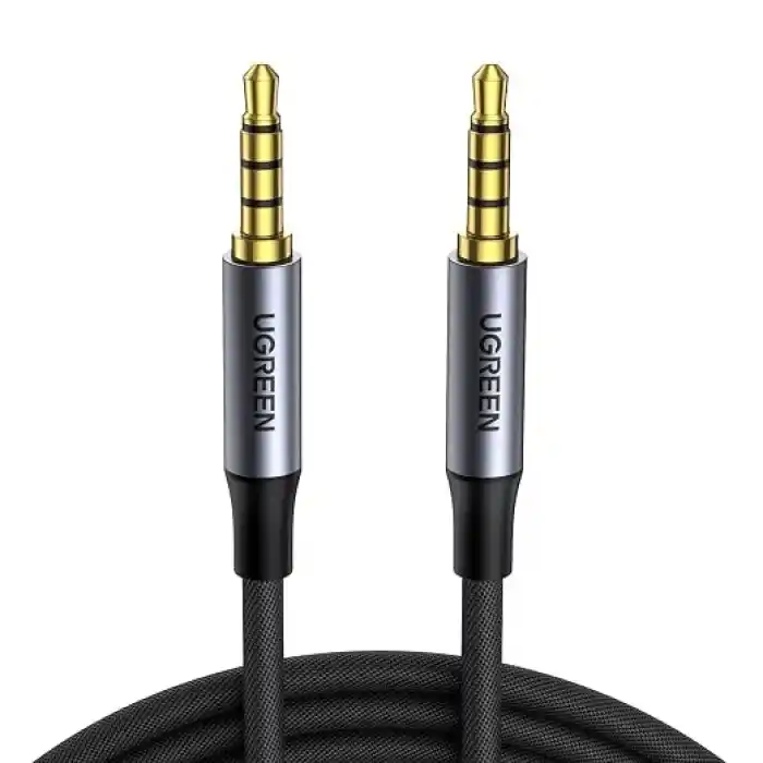 Ugreen 3.5mm Hi-Fi Erkek to Erkek TRRS Aux Ses ve Mikrofon Kablosu 2 Metre