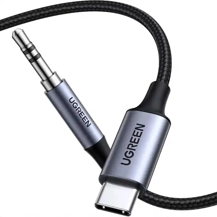 UGREEN USB C Aux Kablosu 3.3FT DAC Tip C - 3,5 mm Kulaklık Ses Adaptörü Hi-Fi Stereo Erkek Araba Yardımcı iPhone 17 Pro Max 16 Pro 15 Galaxy S25 S24 Ultra A56 iPad Pixel 10/9 (1M) ile Uyumlu