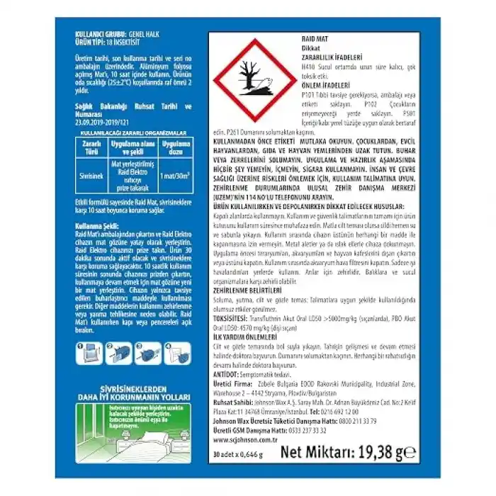 Raid Elektromat 30 Tablet