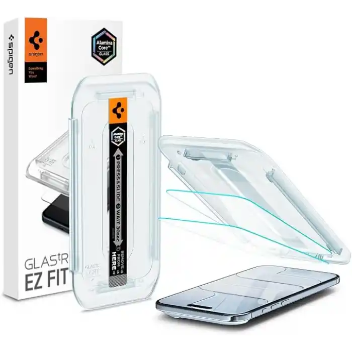Spigen iPhone Air ile Uyumlu Ekran Koruyucu Cam Kolay Kurulum Glas.tR EZ Fit (2 Adet) - AGL09861