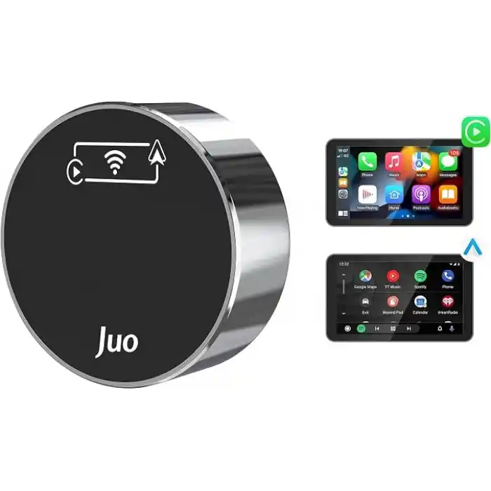 Juo Kablosuz CarPlay Android Auto Kabloludan Kablosuza Çevirici USB ve Type-C Adaptör